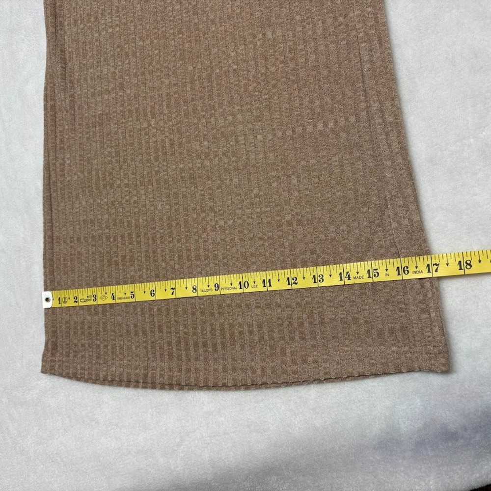 Simple Suzanne Betro Wide Flare Leg Texture Ribbed Palazzo Pants Camel Size 3X - Picture 11 of 11